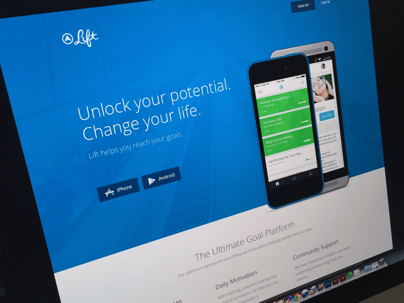 Lift Landing Page