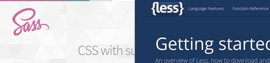 Sass and LESS websites