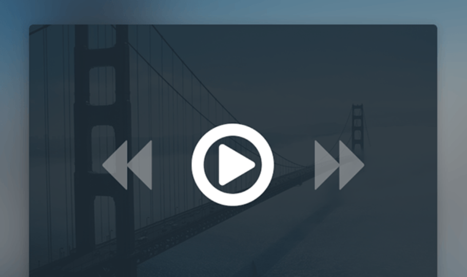 Minimal Video Player UI