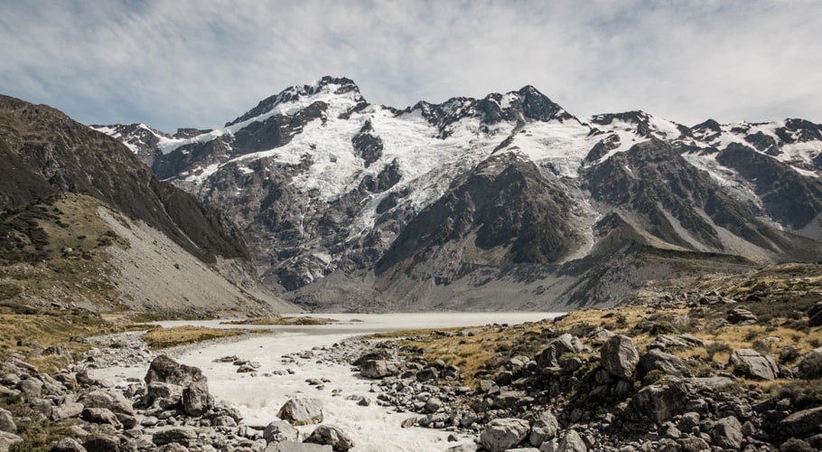 Mountains and gravel path wallpapers